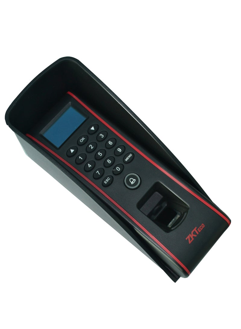 زد كيه تيكو نظام فتح الأبواب الإلكتروني بنظام لوحة مفاتيح وتحكم عبر بطاقة RFID، مزوّد بغطاء مقاوم للمطر ومناسب للاستخدام الخارجي. - Image 2