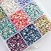 Chenkou Craft 18000pcs Assorted 15 Colors Gradient Color Half Flatback Imitation Pearl Bead 3mm Flat Back Gem Scrapbook Craft DIY Beads Plastic Box - Image 2