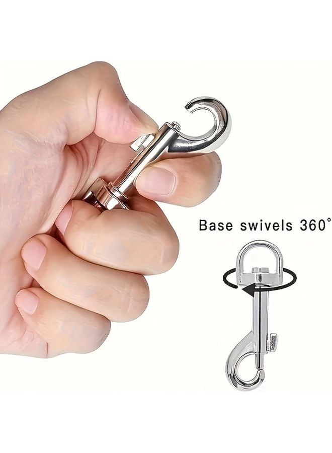10pcs Silvery P Buckle Luggage Hardware Accessories Set With Key Hooks - Image 3
