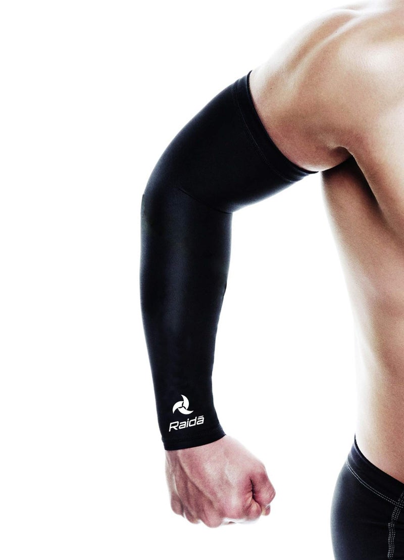 Raida CoolSkin Arm Sleeves | Compression Fit | UV Protetcion | For all Outdoor activities | Motocycle | Cycling | Football - Image 4