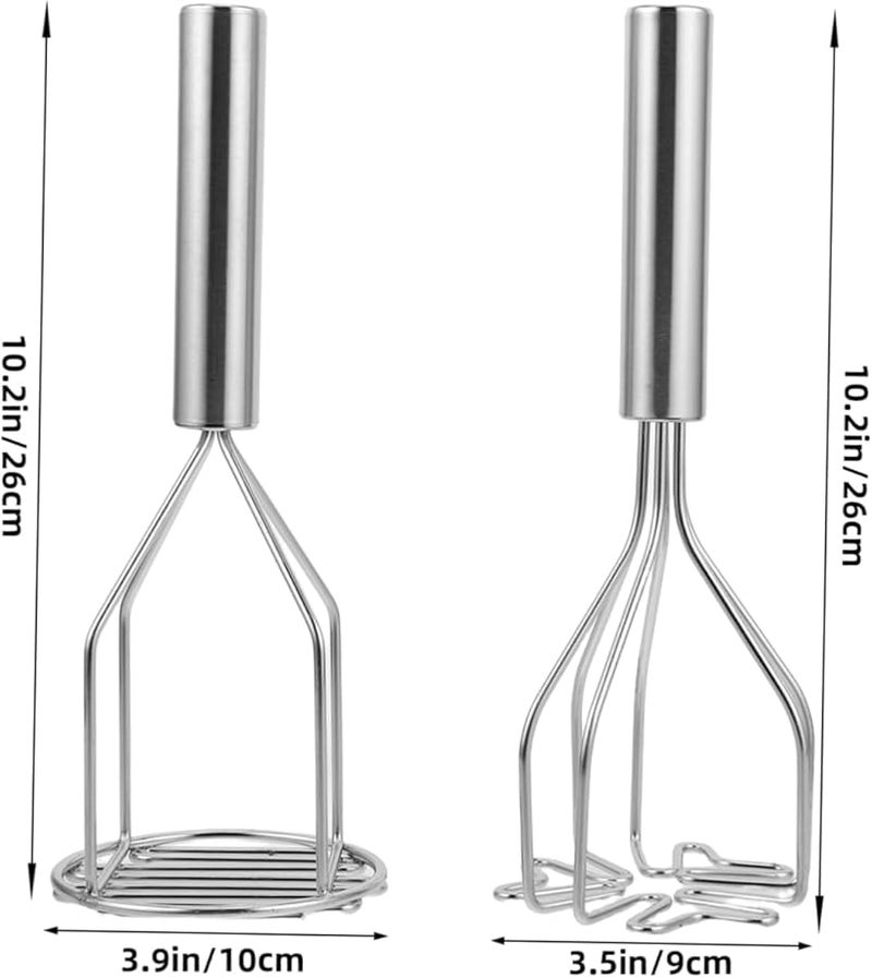 Stainless Steel Potato Masher and Ricer 2Pcs Set for Vegetables and Fruits - Image 3