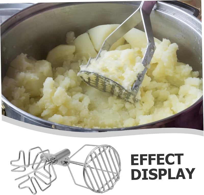 Stainless Steel Potato Masher and Ricer 2Pcs Set for Vegetables and Fruits - Image 4