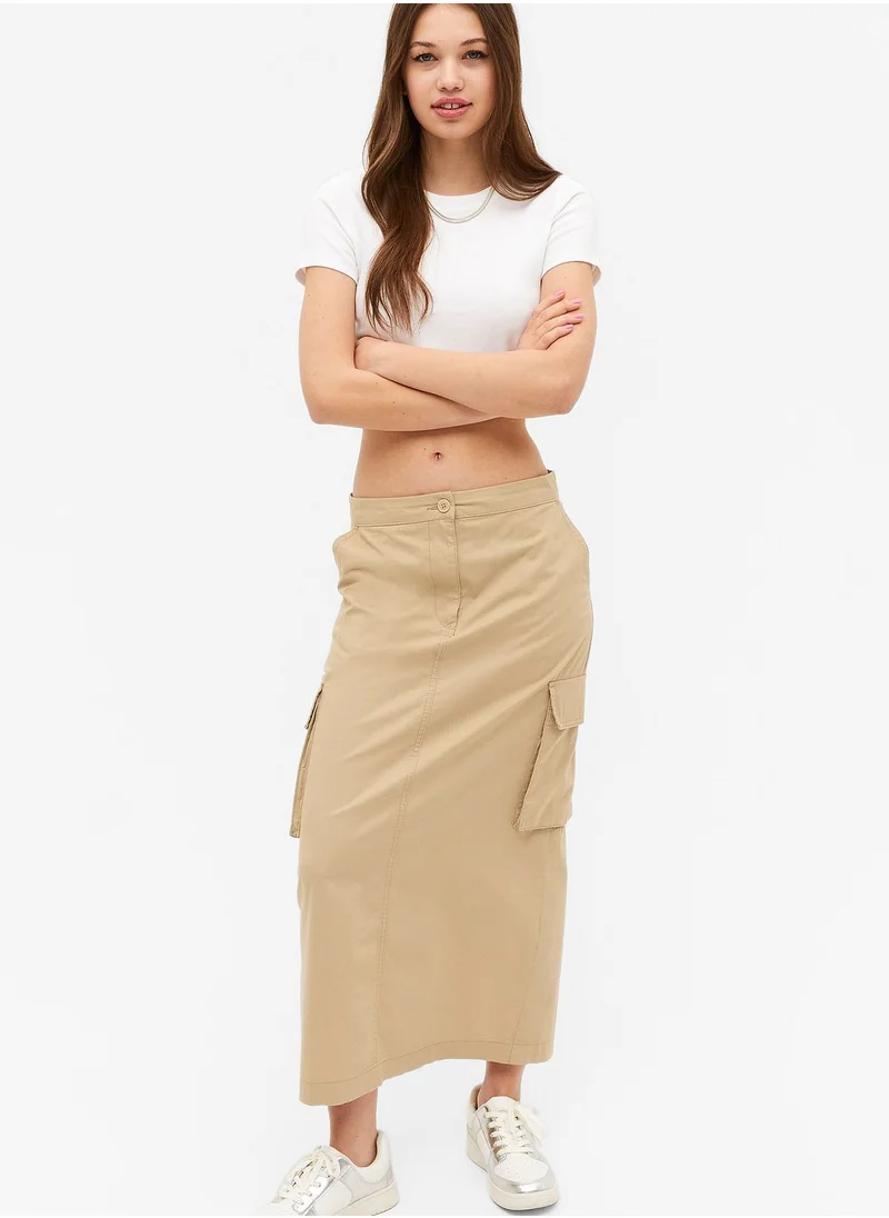 MONKI Pocket Detail Maxi Skirt