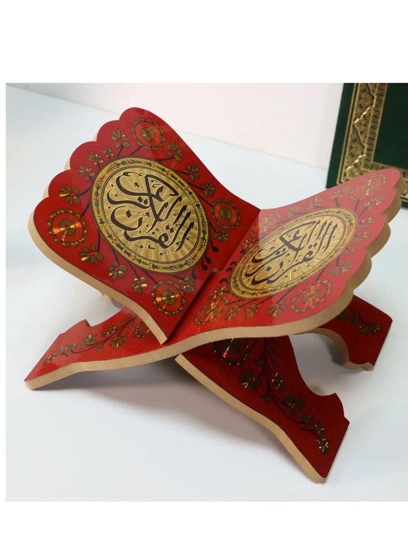 Golden Wooden Quran Holder - Image 4