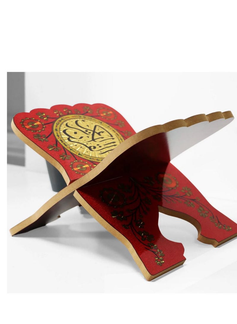 Golden Wooden Quran Holder - Image 3