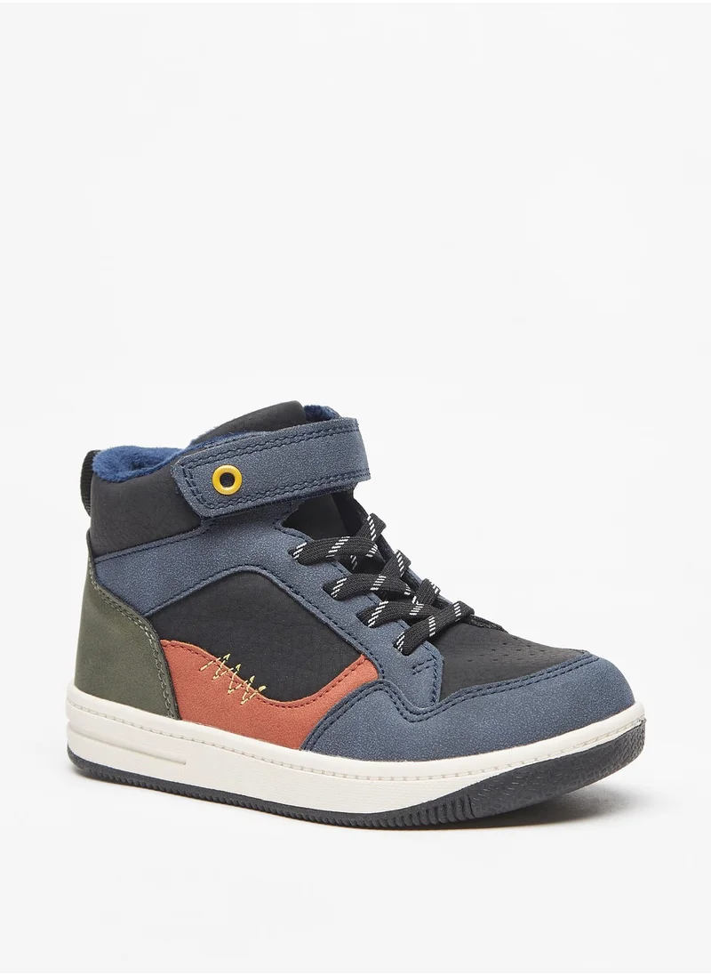 ال بي ال من شو اكسبرس Boys Colourblock Ankle Boots with Hook and Loop Closure
