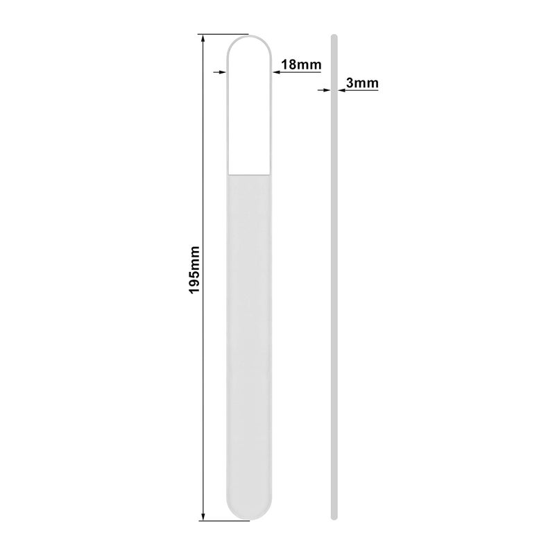 Mont Bleu Large Professional Glass Nail File - Genuine Czech Tempered Glass - Handmade in Czech Republic - Best Crystal Nail File for Natural Nails - Image 4