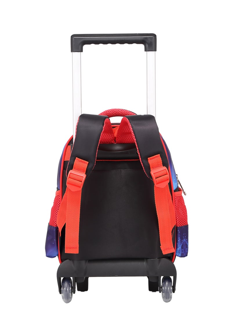 ستارجولد حقيبة ظهر للأطفال 3 قطع للأطفال الأولاد، 1 غداء، 1 صندوق أقلام رصاص و1 حقيبة مع حزام قابل للتعديل للمدرسة 2 عجلات 12 بوصة - Image 4