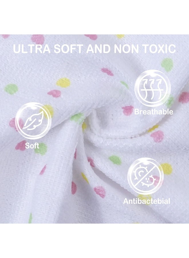 Softan Baby Washcloths, 24Pack Baby Wash Cloths Extra Soft & Ultra Absorbent, Baby Towels and Washcloths Face Towel Unisex for Boys Girls Face & Body, Washclothes Gentle on Sensitive Skin, 9''x 9'' - Image 2