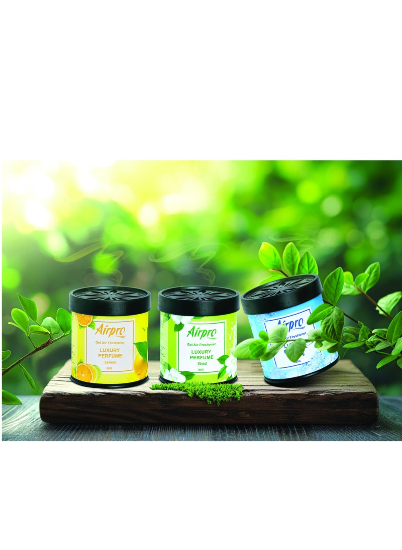 Airpro - Vivid Tin Can| Fresh Series| A Refreshing Citrus and Floral Burst of Lemon and Plumeria for Lasting Freshness. - Image 1