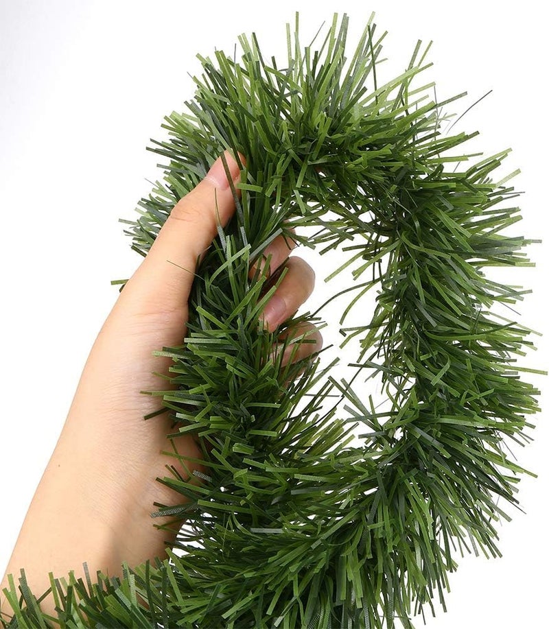 Partunay Set of 3 Pcs Dark Green Heavy Quality Christmas Garland for Christmas Xmas Decoration Christmas Christmas Decorations Item Christmas Xmas Hanging Ornaments - Image 2