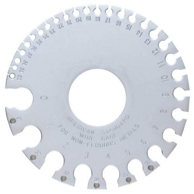 General Tools 20 Wire Round Gage American StandardSatin