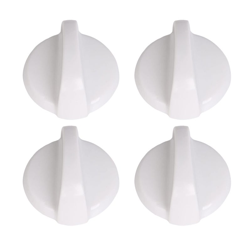 Walmine 4 Pack WB03T10282 Stove Range Top Burner Knob Replacement for GERepalces AP4345833PS23210741461063