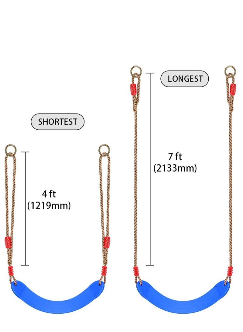 فنز  طقم مقعد متأرجح قوي ومتين وسهل التركيب وغير قابل للانزلاق باللون الأزرق - Image 5