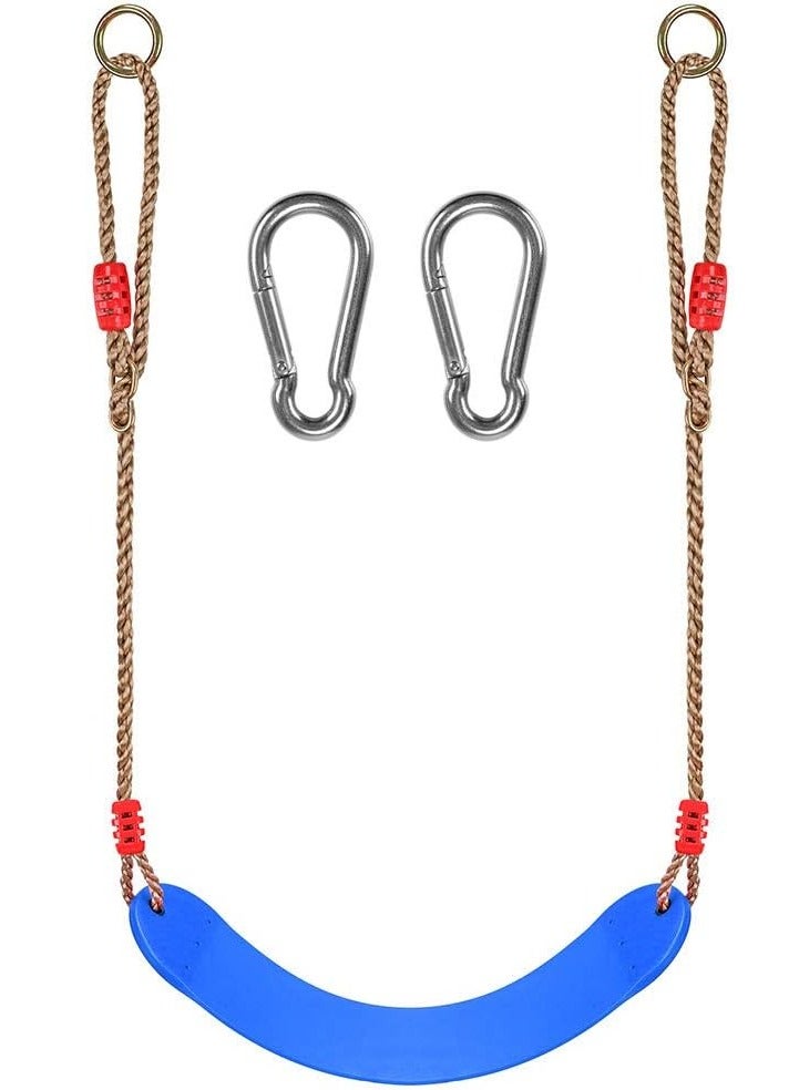 فنز  طقم مقعد متأرجح قوي ومتين وسهل التركيب وغير قابل للانزلاق باللون الأزرق - Image 2