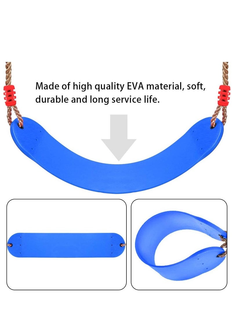فنز  طقم مقعد متأرجح قوي ومتين وسهل التركيب وغير قابل للانزلاق باللون الأزرق - Image 4
