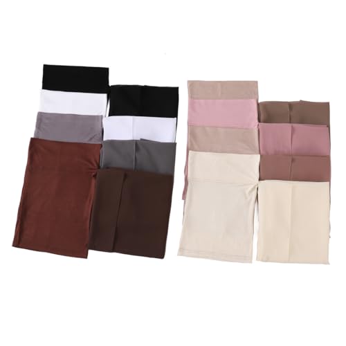 HURESON Instant Chiffon Hijab Set 3-in-1 Hijabs Scarf with Built-in Magnets and Undercap Head Wraps with Model Cap (Coffee 2#) - Image 2