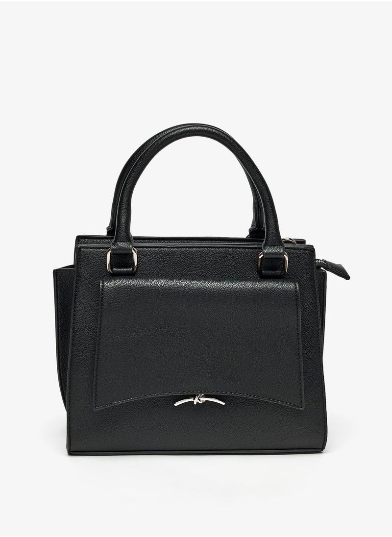 shoexpress - Solid Tote Bag with Double Handles - Image 1
