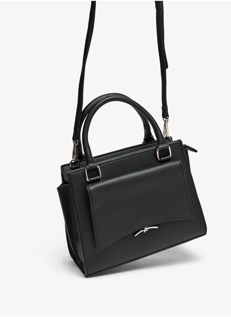 shoexpress - Solid Tote Bag with Double Handles - Image 1