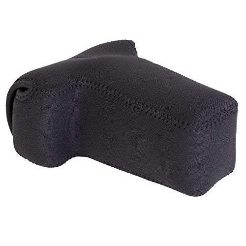 OP/TECH USA Soft Pouch – Compact digital camera case, lightweight accessories pouch, sleek neoprene sleeve for DSLR, perfect for backpacks & travel – durable protection in style D-SLR Zoom Black - Image 1