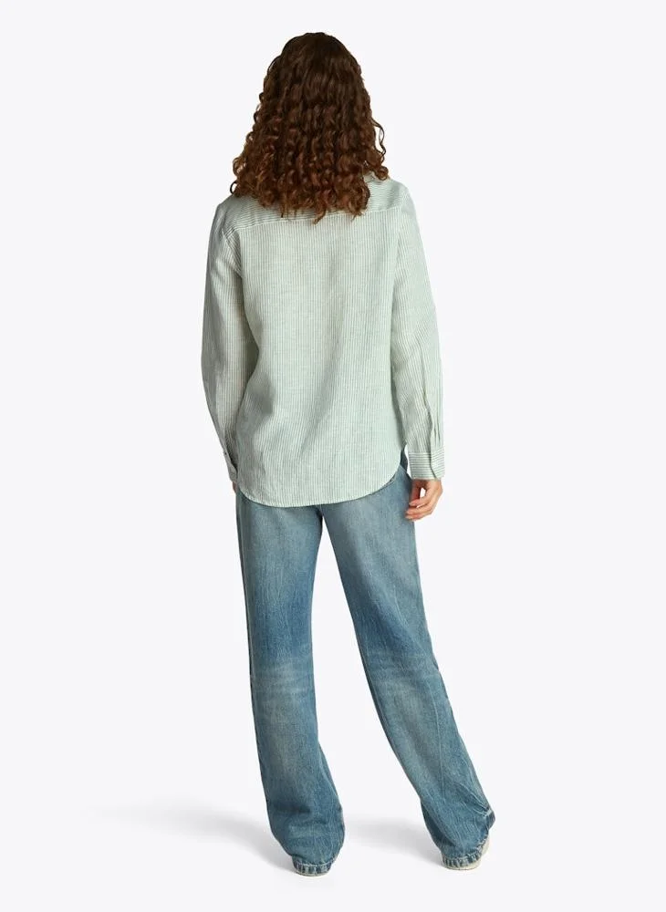 تومي هيلفيغر Essential Linen Relaxed Shirt
