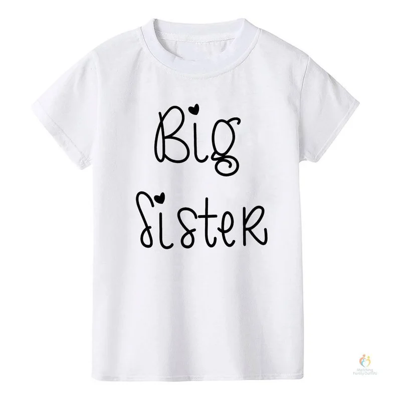 Matching Family Outfits Matching Family Outfits - Unique gift - Big Sister- - White
