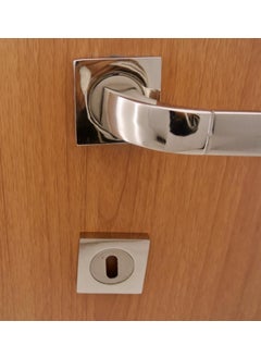 Azm Hırdavat Eros Nickel Satin Badge Door Handle WC  - Image 2