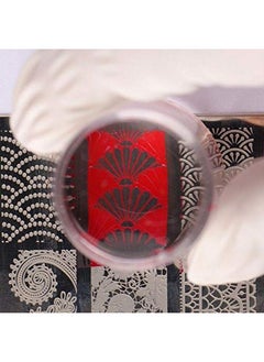 Bluezoo Nail Art Stamper Clear Silicone Stamping Jelly With Scraper Transparent Visible Body No Misplacement For Diy Nail Decor (Clear)  - Image 5