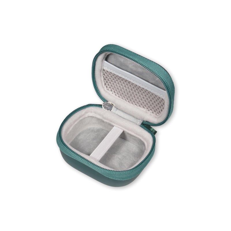 CaseSack Case for Lab Go Pop+, Go Air Pop, Air Tones+/ Tones, JBuds Mini True Wireless Earbuds, Compact Organizer for The Charger case and Charger Cord (Green) - Image 4