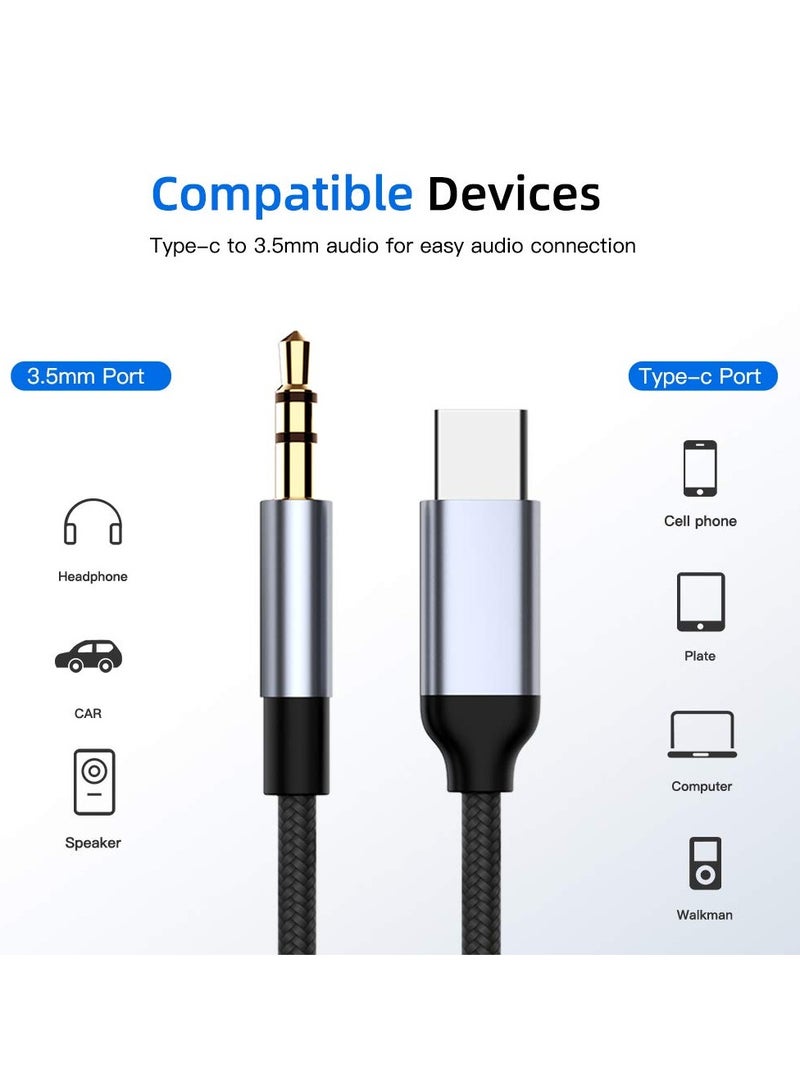 GUDOO 1.5M USB C to 3.5mm Aux Cable for Samsung S25 S24 Fold Flip for iPhone 16 Pro Max Plus Type C Headphone Adapter Car Stereo Audio Speaker Jack Cord for iPad Pro Air for Google Pixel 9 - Image 5