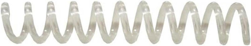 Spiral Binding Coils 8mm x 305mm (5/16 x 12-inch) 4:1 [pk of 100] Color: Clear (Transparent)
