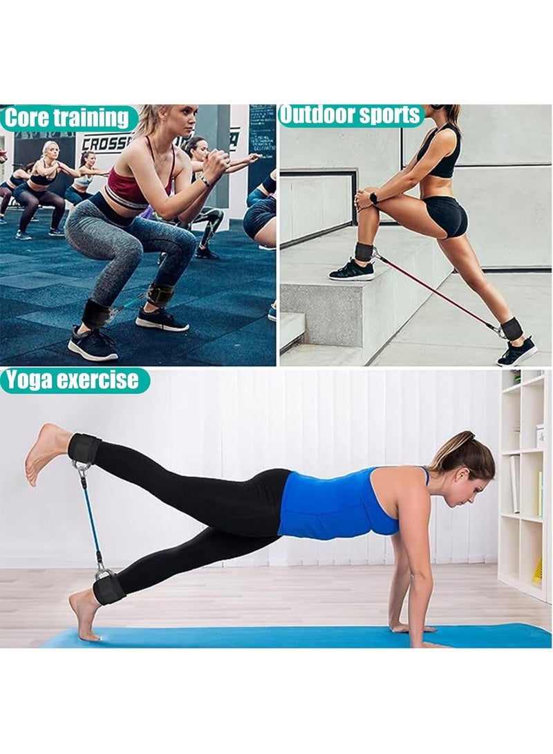 FAYET Adjustable Ankle Resistance Bands with Cuffs ， Glute & Leg Workout Bands for Booty, Hip, and Kickback Exercises - Image 3