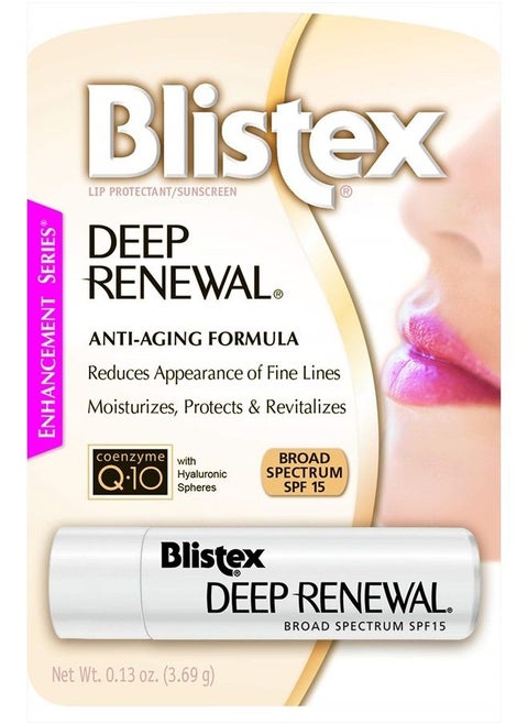 Lip Protectant Sunscreen Deep Renewal Anti-Aging Formula 0.13 Ounce (3.69g) (Value Pack of 5)