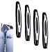winterrock 4PCS Car Door Edge Guards AntiScratch Auto Side Door Edge Guard Trim Strip Self Adhesive Vehicle Doors Protector Bumper Guard Universal Auto Exterior Accessories Black - Image 2