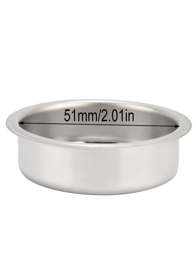 BORDSTRACT 51mm Coffee Machine Stainless Steel Back flush Insert Metal Blind for Delongh EC680 EC685 Machine Backflush Insert Blank Basket Coffee Machine Tools - Image 3