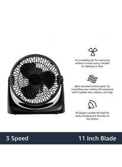 3 Speed Small Room Air Circulator Fan