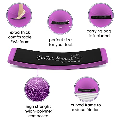 MaxDancer Ballet Turning Board for Dance and Figure Skating (Pink with carry bag) - Image 2