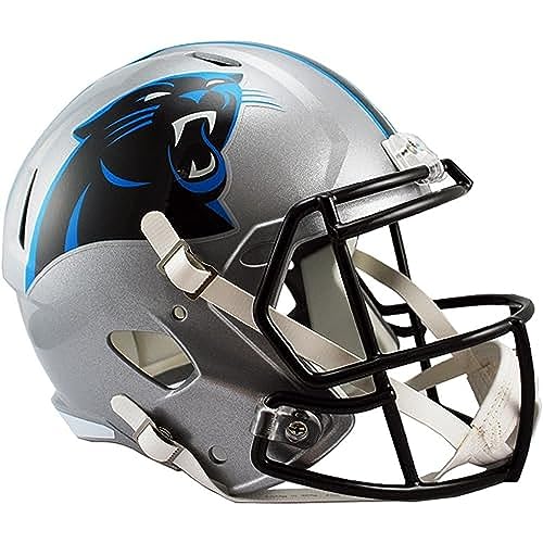 خوذة كرة القدم الكاملة الحجم ريدل NFL لفريق كارولينا بانثرز