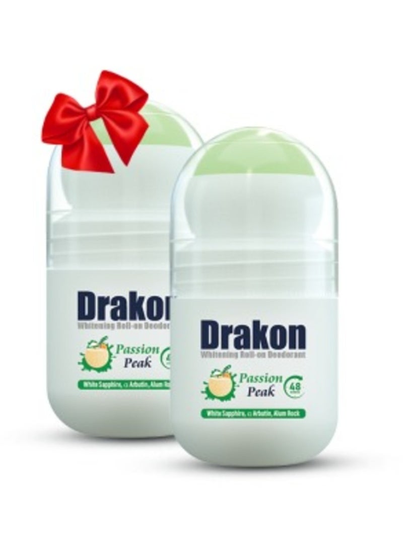 DRAKON - DRAKON WHITENING ROLL-ON passion peak 50ML 1+1 - Image 1