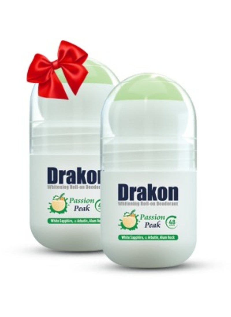 DRAKON - DRAKON WHITENING ROLL-ON passion peak 50ML 1+1 - Image 1