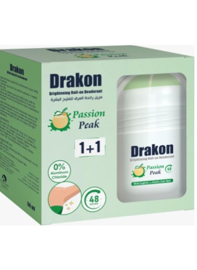 DRAKON - DRAKON WHITENING ROLL-ON passion peak 50ML 1+1 - Image 1