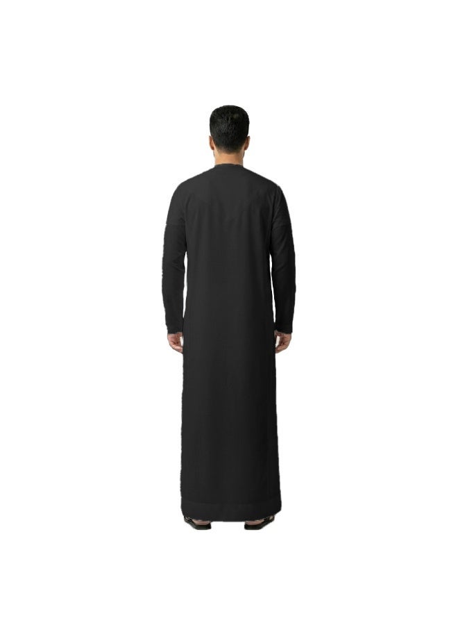 RAHMA COLLECTIONS Rahma Men's Authentic Emirati Kandura | Hand-Stitched Premium Thobe/Dishdasha, Traditional Design, Exudes Class & Sophistication - Image 3