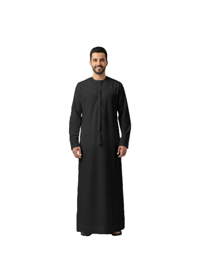 RAHMA COLLECTIONS Rahma Men's Authentic Emirati Kandura | Hand-Stitched Premium Thobe/Dishdasha, Traditional Design, Exudes Class & Sophistication - Image 1