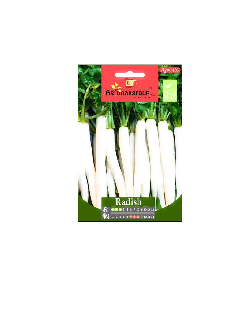 Agrimax White Radish Seeds - Image 2