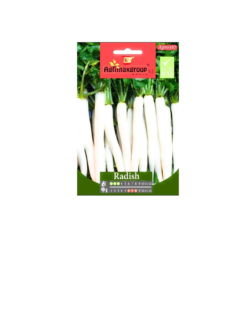 Agrimax White Radish Seeds - Image 3