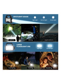KASTWAVE Camping Solar Flashlights Lantern, Multifunctional LED Camping Lights with Flashlight and Lantern Mode, USB Charging, Ideal for Power Outages, Spotlight, Searchlight, Outdoor, Hiking, Emergency  - Image 2