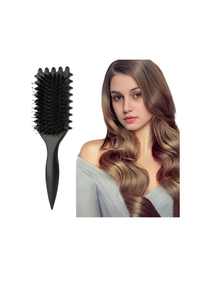 "Anti-Static Detangling Hair Brush for Women & Men – Suitable for All Hair Types – Soft Bristles for Smooth, Shiny & Frizz-Free Styling" - Image 1