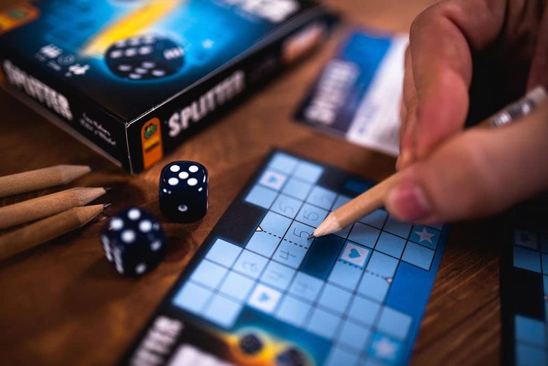 Pandasaurus Games Splitter Dice Game - A Symmetrical Challenge of Numbers and Strategy, Roll-and-Write Puzzle Game, Family Game for Kids and Adults, Ages 8+, 1-12 Players, 15 Minute Playtime, Made by Pandasaurus Games - Image 5