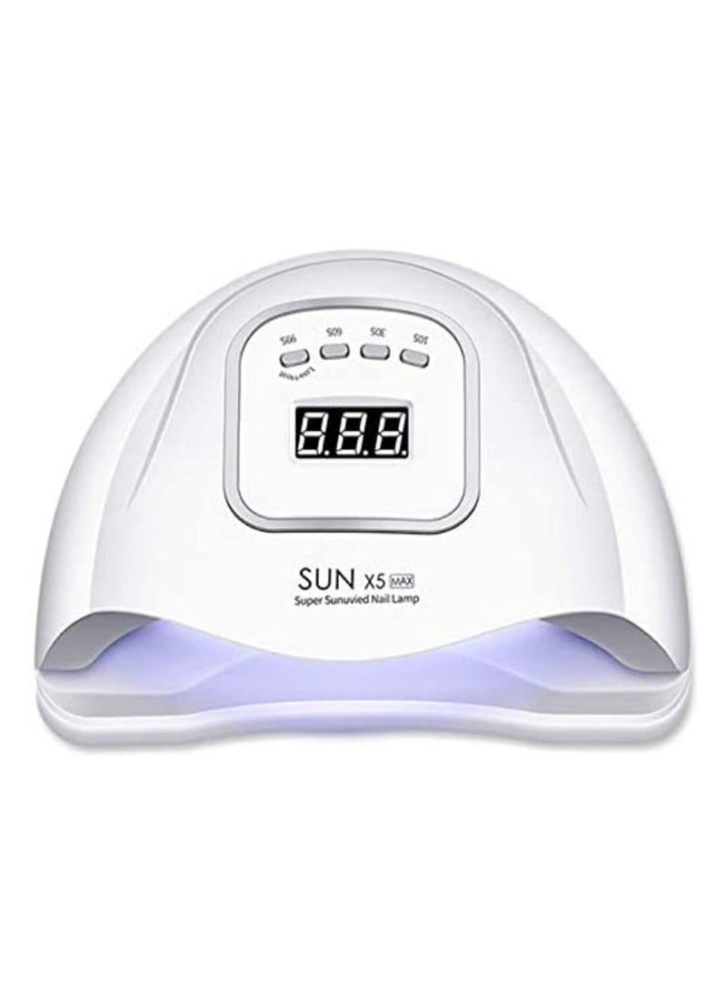 Dual Light Source UV & LED Nail Lamp Fast Drying Auto Sensor Gel Nail Polish Dryer with 3 Timers (30s/60s/90s) LCD Display, Compact Design for Home & Travel - Image 1