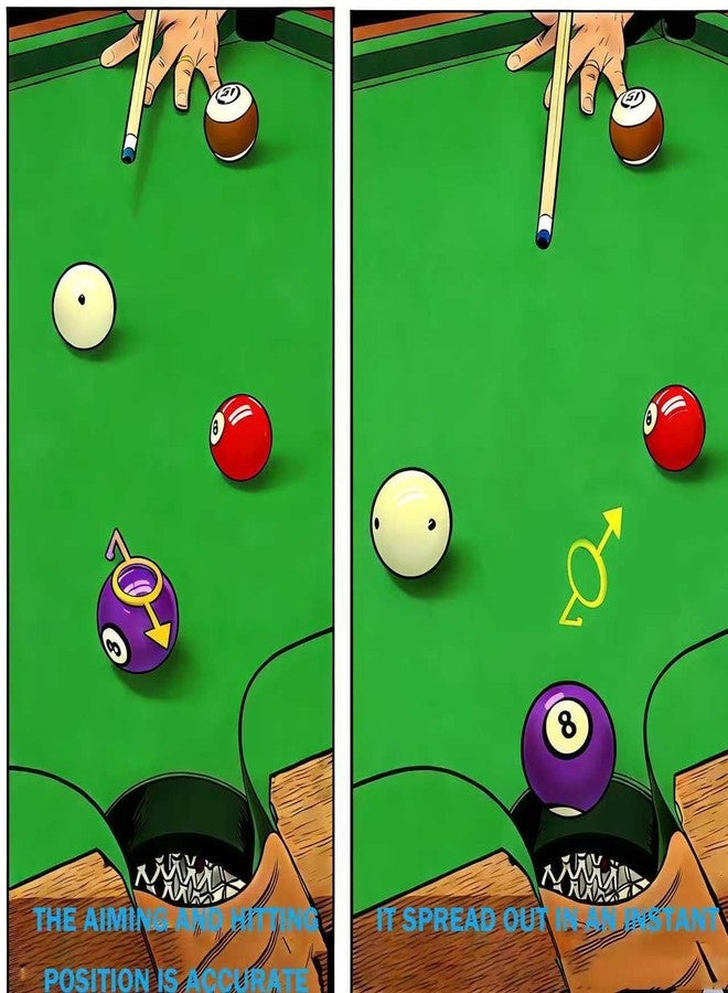 YIMOYIYA 3PCS Billiards Training Aids，Precision Aiming Aid, Angle Trainer, Sight Guide, and Ball Marker for Beginners to Intermediate Players - Image 3